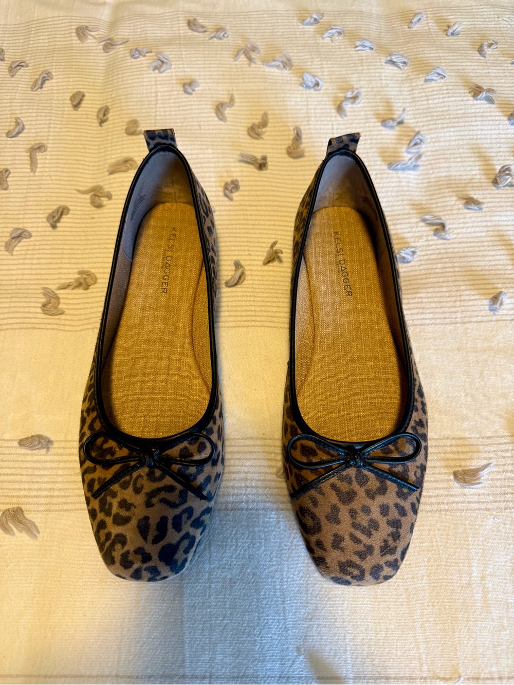 Kelsi Dagger Leopard Print Ballet Flats